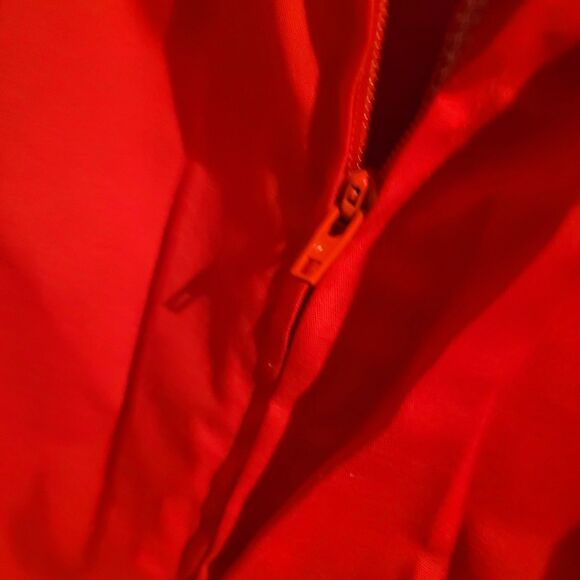 vintage 80s jumper romper one piece red cottagecore lace bow handmade in USA 4 - Picture 10 of 10